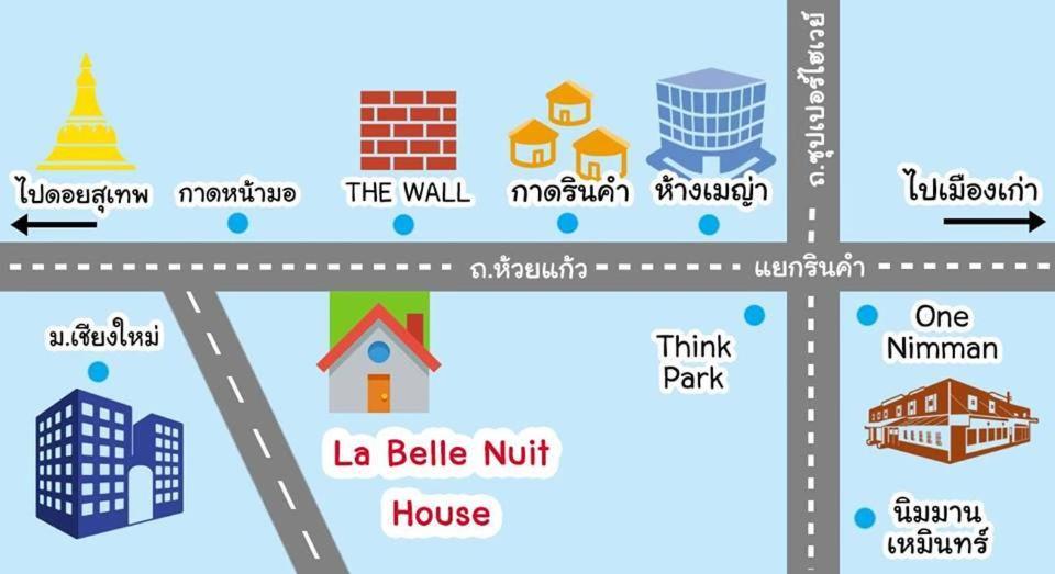 La Belle Nuit House Pansiyon Chiang Mai Dış mekan fotoğraf